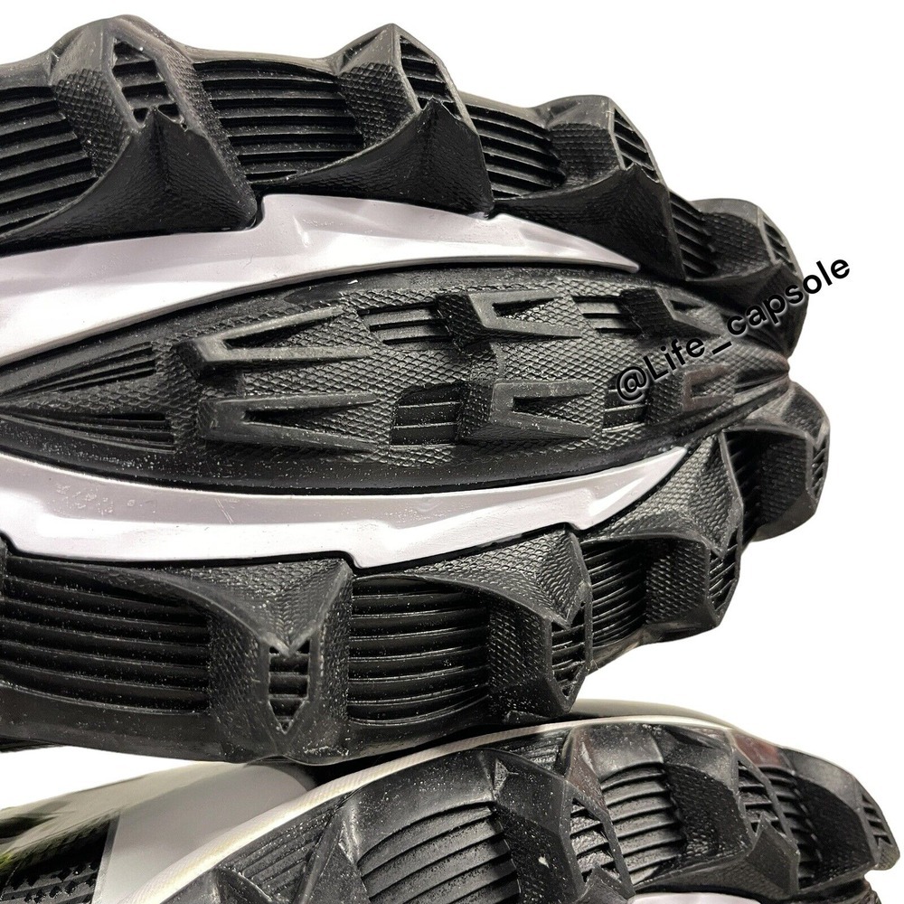 Size 13 Under Armour Crusher RM Black Football Cleats Multi Color Laces Custom - Picture 10 of 16